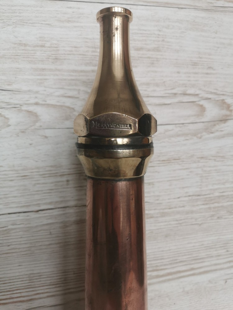 BRASS FIRE SERVICE MERRYWEATHER BRANCH/NOZZLE (3)