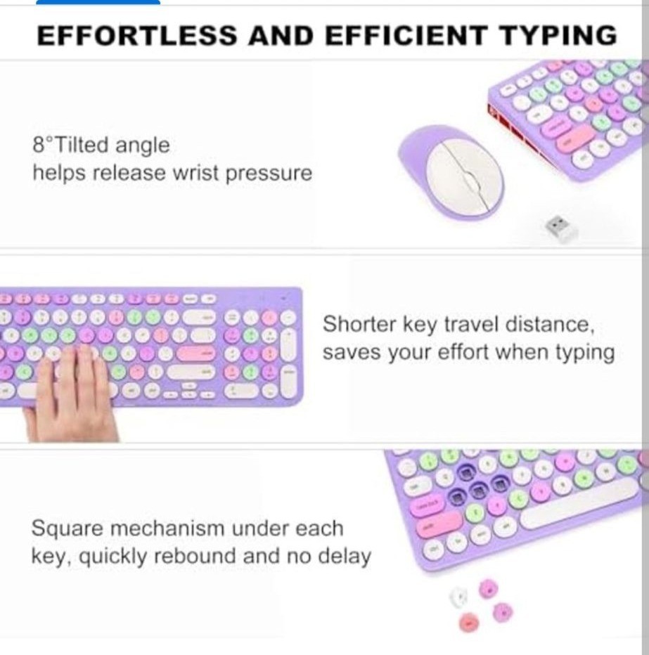 2.4G Wireless Connection Plug and Play Wireless Keyboard and Mouse Combo