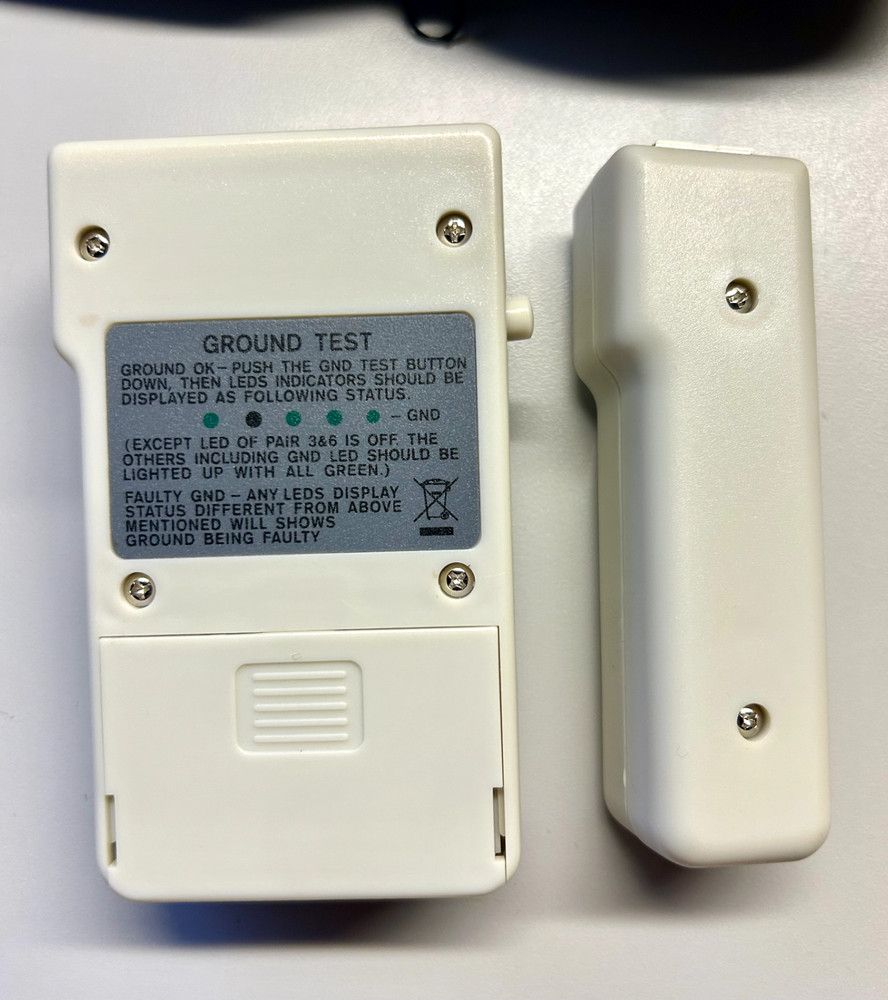 ENHANCED NETWORK CABLE TESTER NETWORK CABLE TERMINATOR MODEL #251452