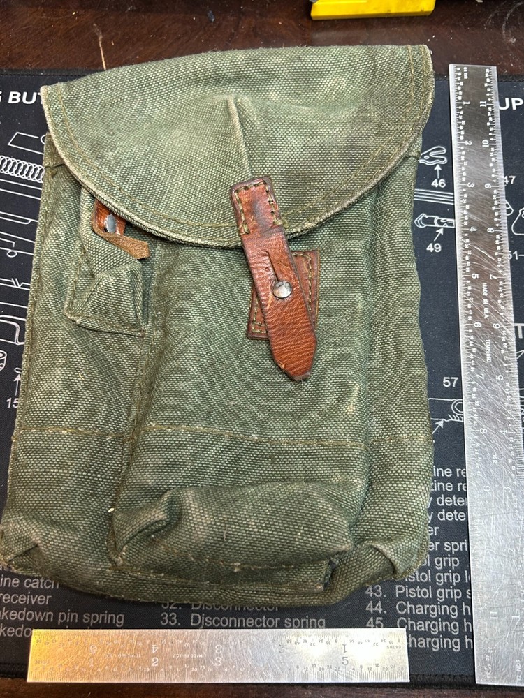 Vintage Military Surplus Three Pouch