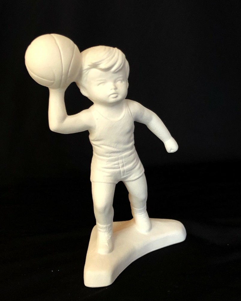 Basketball Player Boy - Ceramic Bisque Ready to Paint