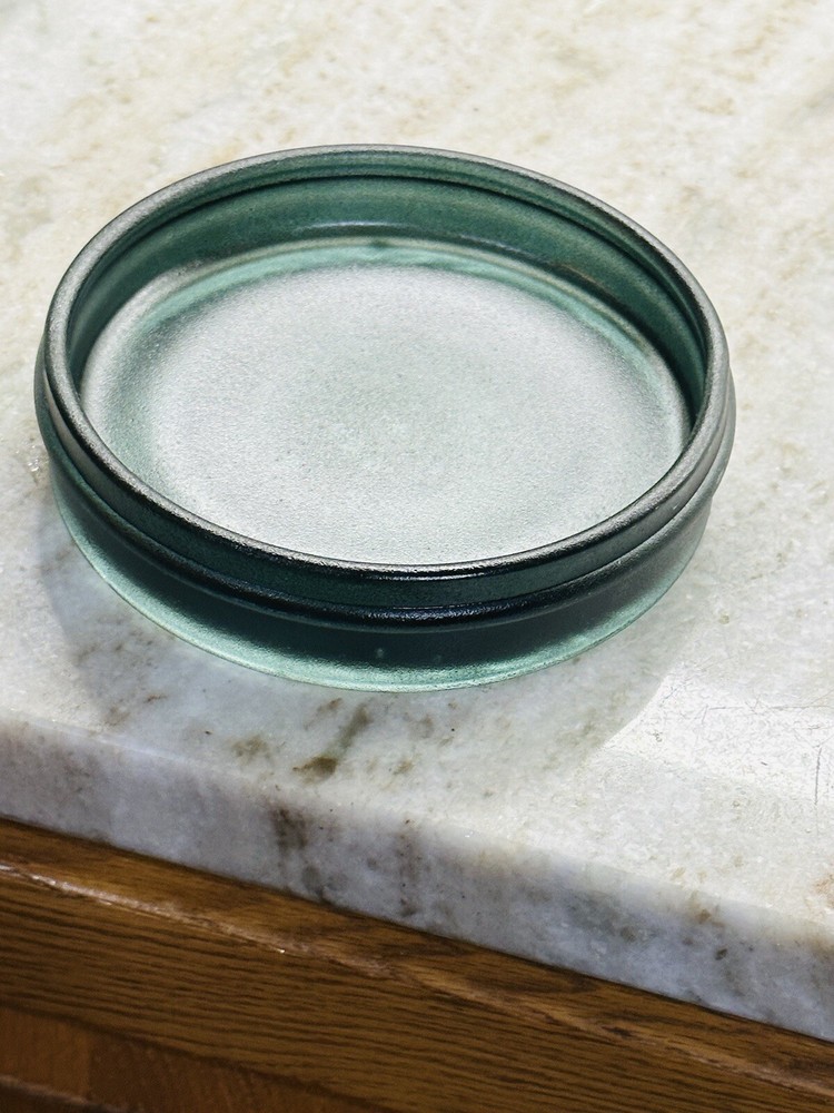 Bee & Willow Trinket Tray Crystallized-1 Inches Diameter-Green