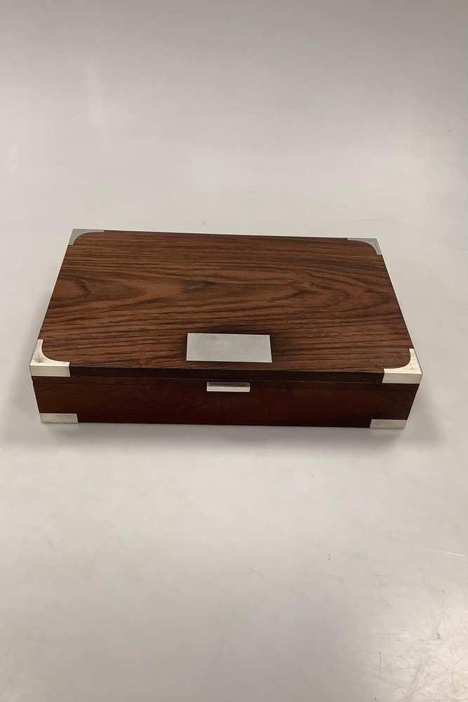 Hans Hansen Sterling Silver and Wood Box