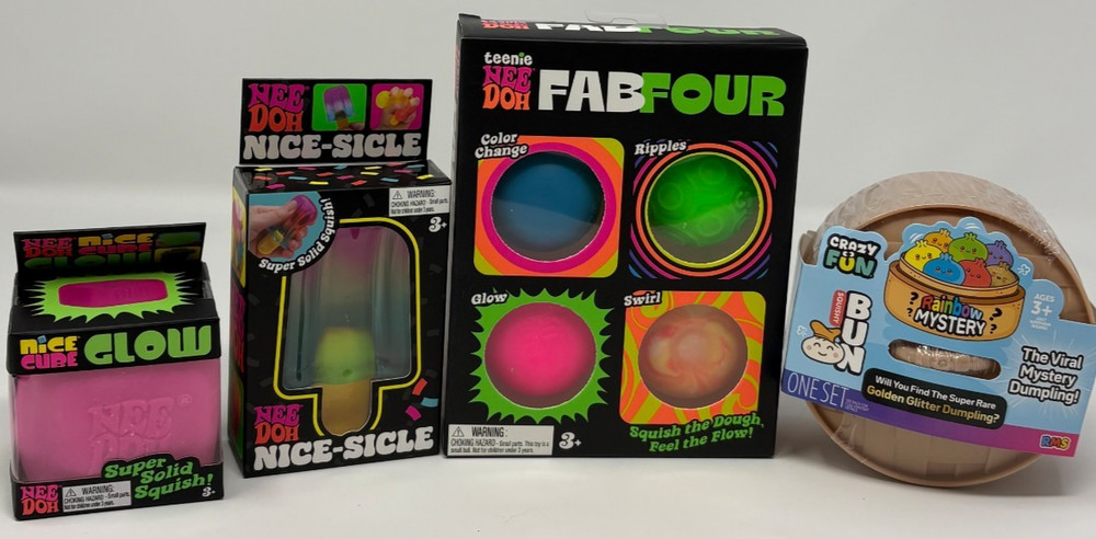 Needoh And Dumpling Bundle - Nice Cube Glow, Nice Sicle, Fab Four
