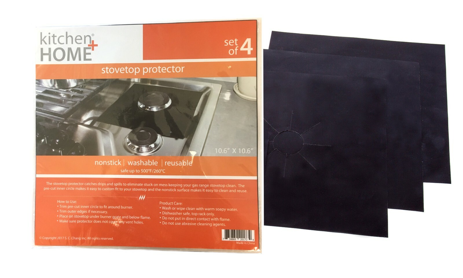 Stove Top Protectors – Nonstick Heavy Duty Reusable Gas Burner Liners