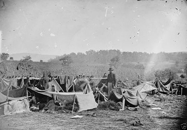 Confederate Wounded Smith's Barn Antietam Keedysville MD 8x10 US Civil War Photo