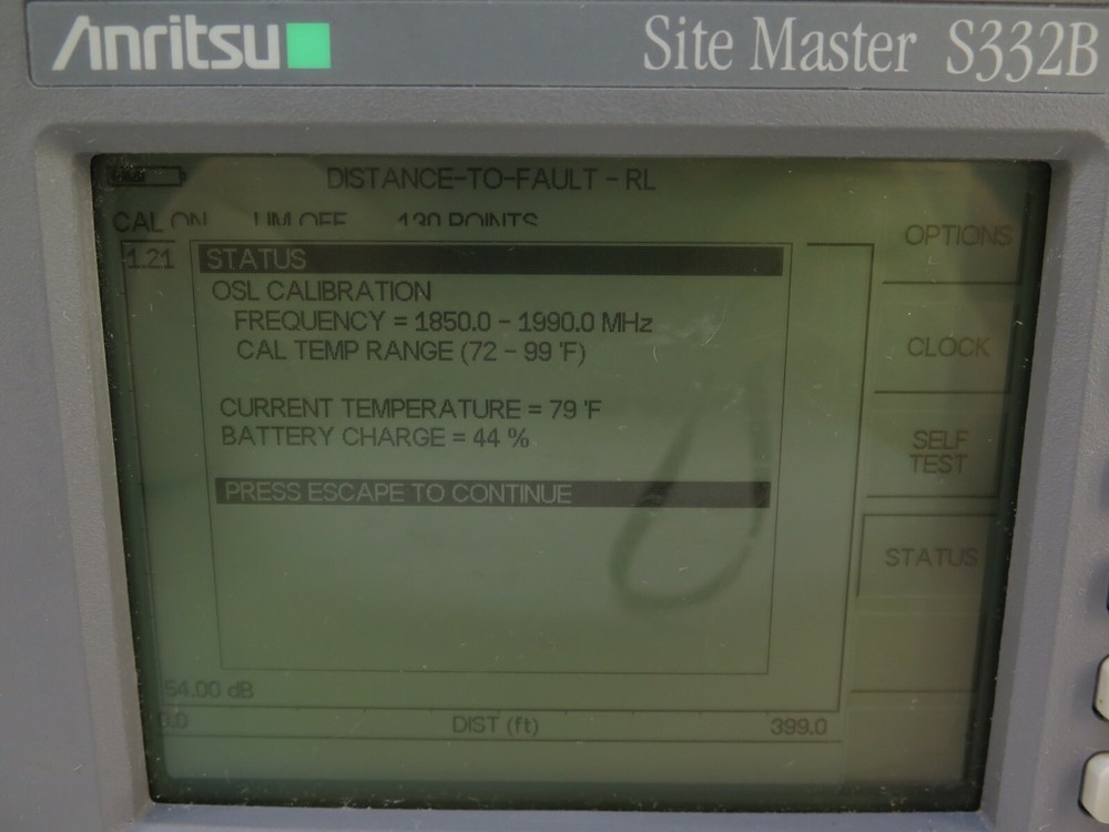 Anritsu Site Master S332B Cable Antenna / Spectrum Analyzer