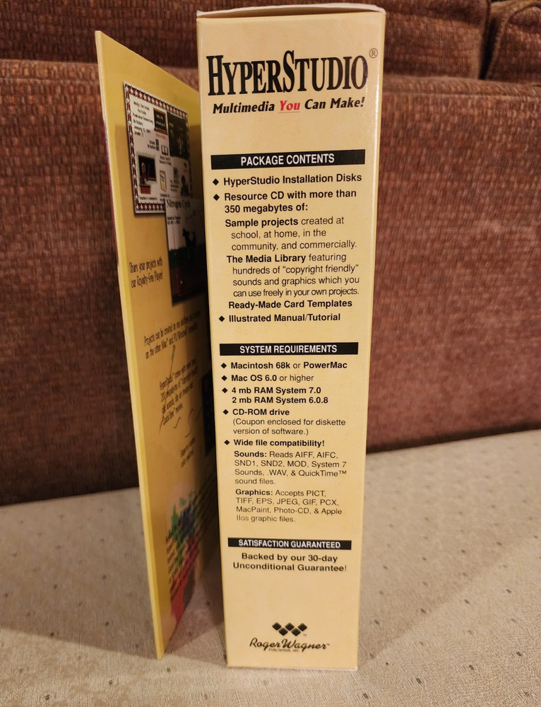 Vintage MAC HyperStudio Multimedia You Can Make! Complete NEW IN BOX & UNOPENED!