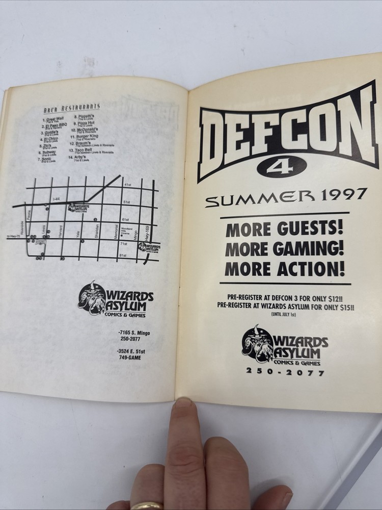 Defcon 3 Official Program 1996 Defcon 3 Program
