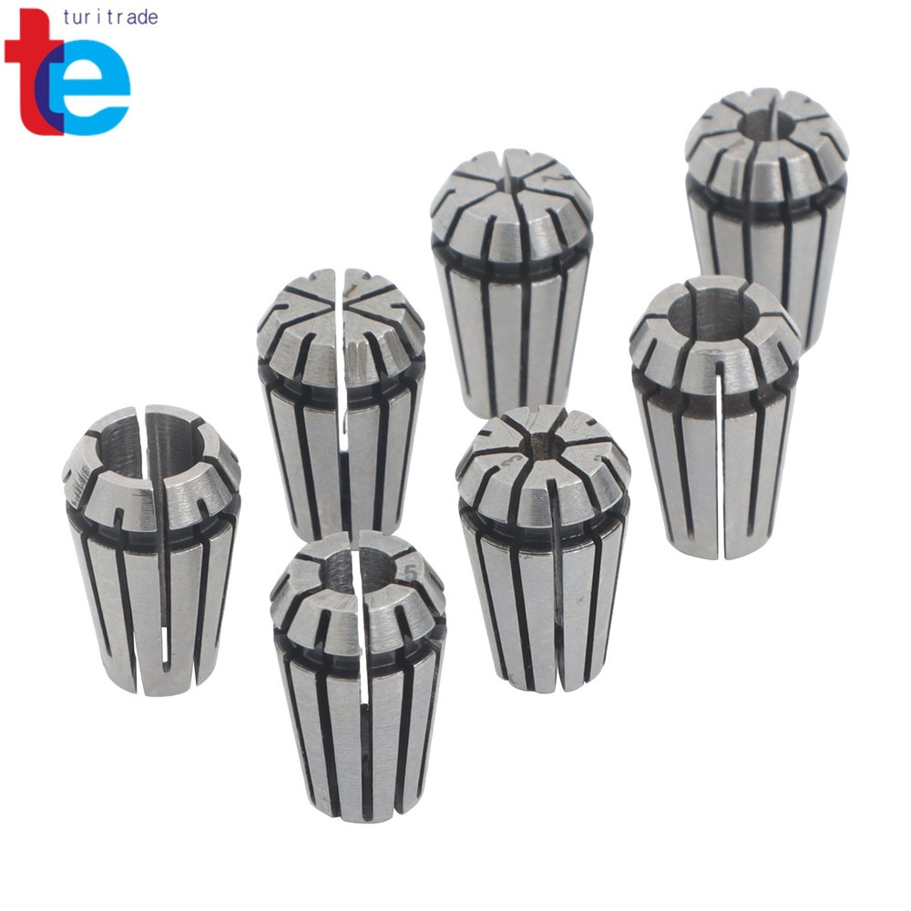 Complete ER11 Spring Collet Collection 1-7mm 7 Pack Machining Set