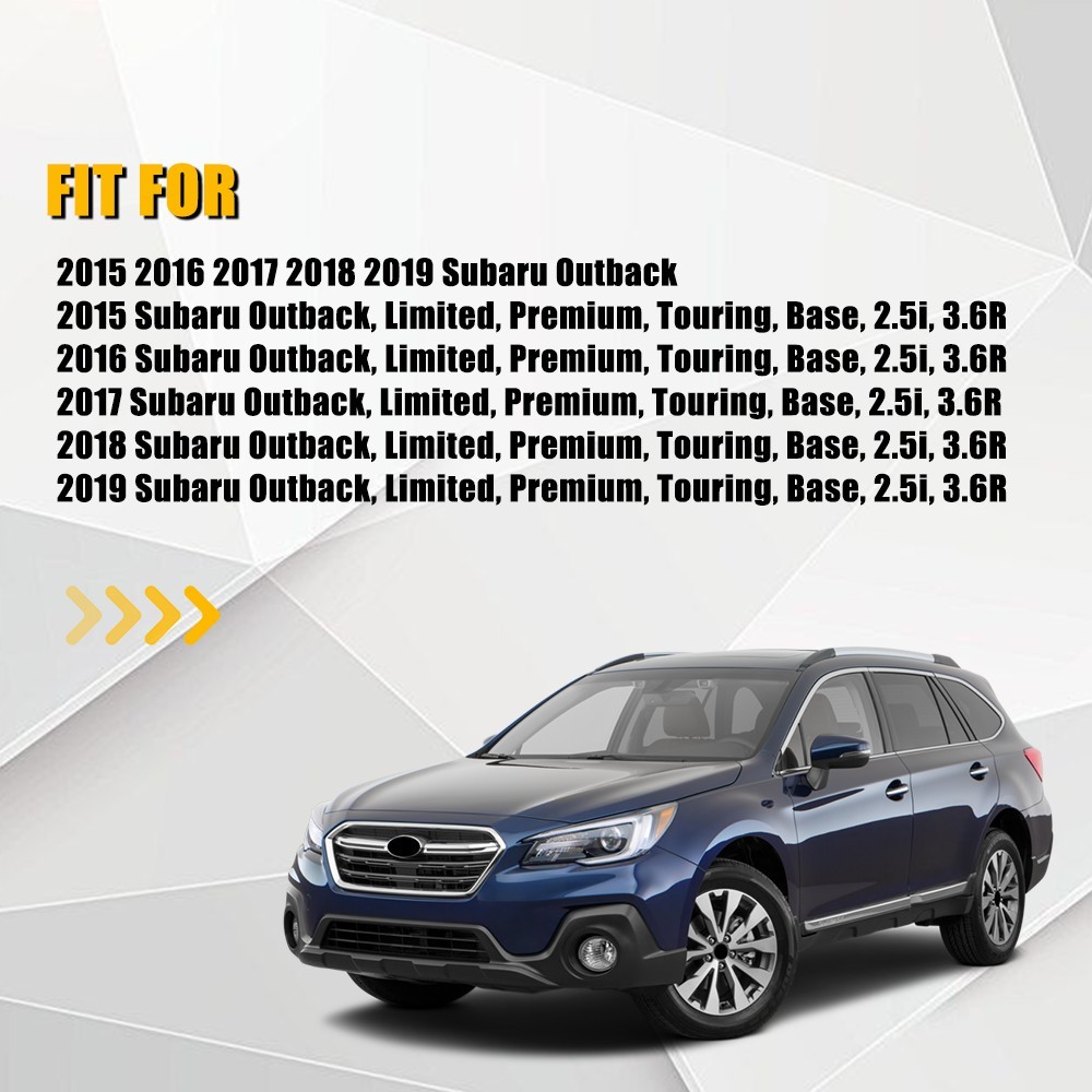 For 2015-2019 Subaru Outback Driver Perforated Leather Bottom Seat Cover TAN EXR