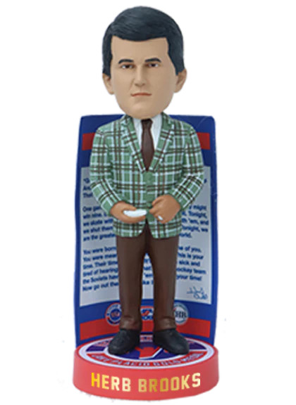 Herb Brooks Miracle on Ice 8” Bobblehead -