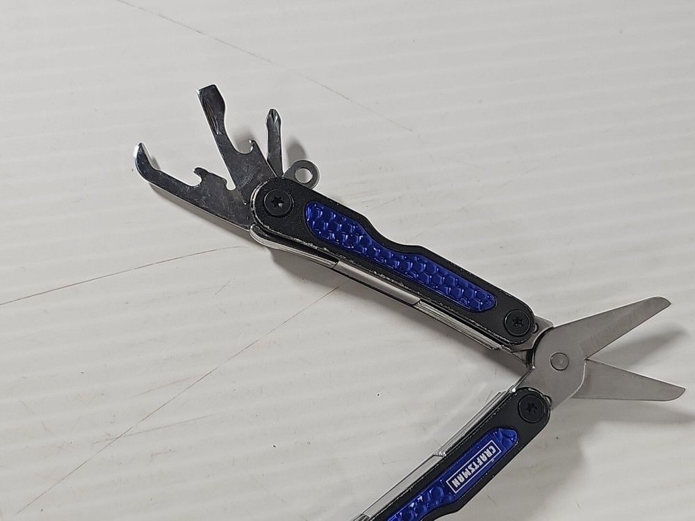Craftsman Blue Mini Multi Tool Keychain 2.5in