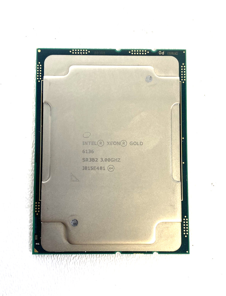 Intel Xeon Gold 6136 SR3B2 3.00GHz 12-Core 24.75 MB CPU Server Processor