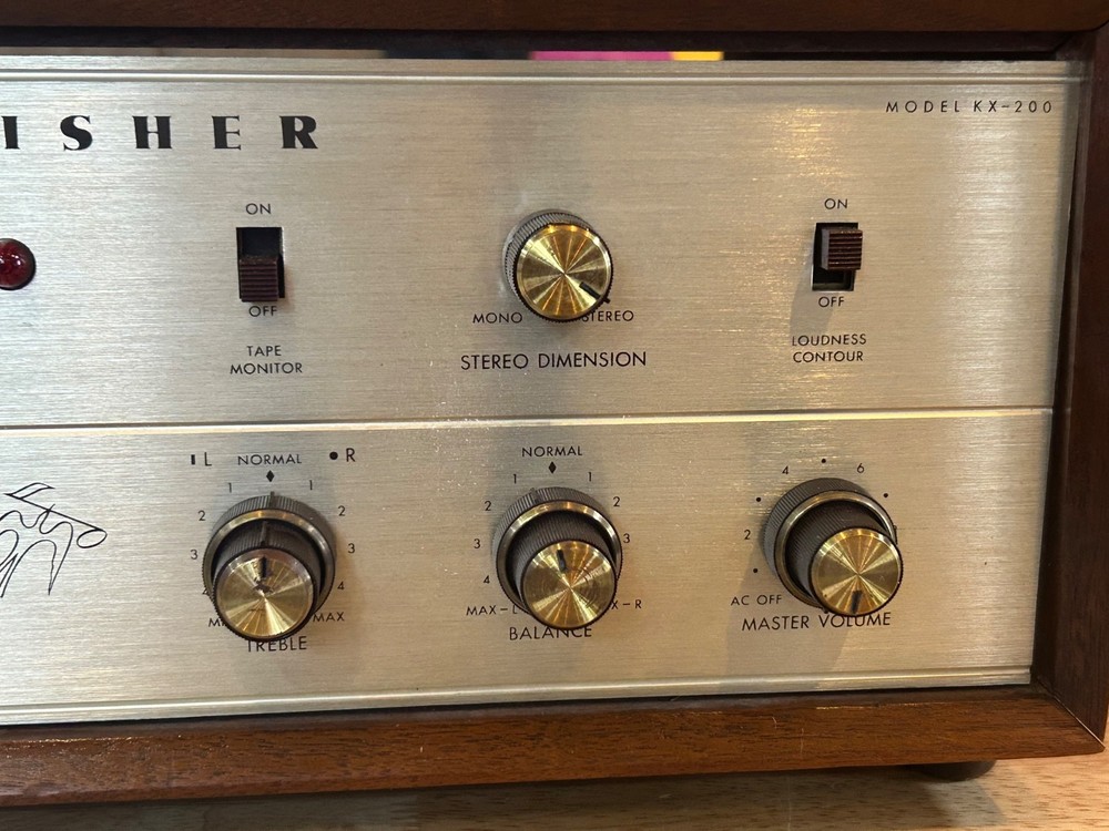 Fisher Model KX200 Integrated Stereo Master Control Amplifier Sericed Excellent