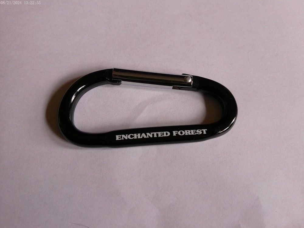 Old Forge NY Enchanted Forest Carabiner Key Ring Belt Clip D Ring Snap Hook
