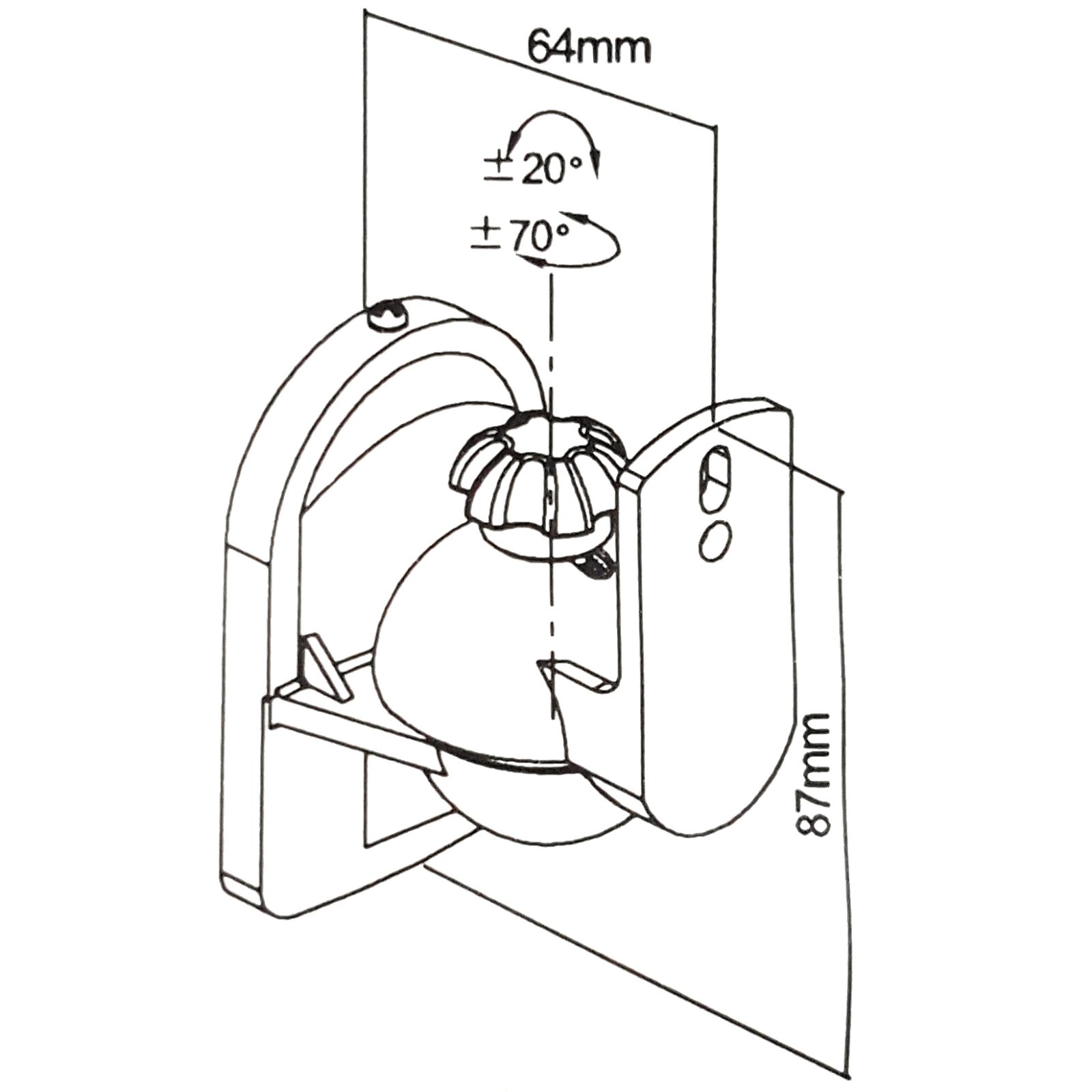 2 Pack Lot (Pair) Universal Satellite Speaker Black Wall Mount Brackets for Bose