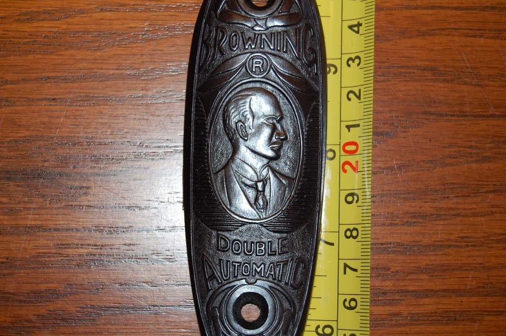 BROWNING DOUBLE AUTO ROUND KNOB BUTT PLATE #387
