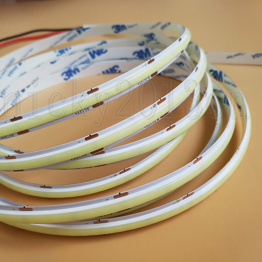 Fancy 12V COB LED Flexible Strip Light Tape Rope IP44 Waterproof Super Bright