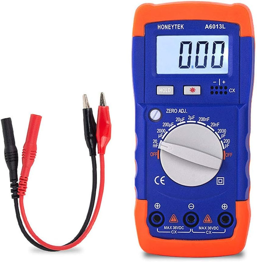 Digital Capacitor Tester Meter 1999 Count LCD Backlight 200pF To 20mF