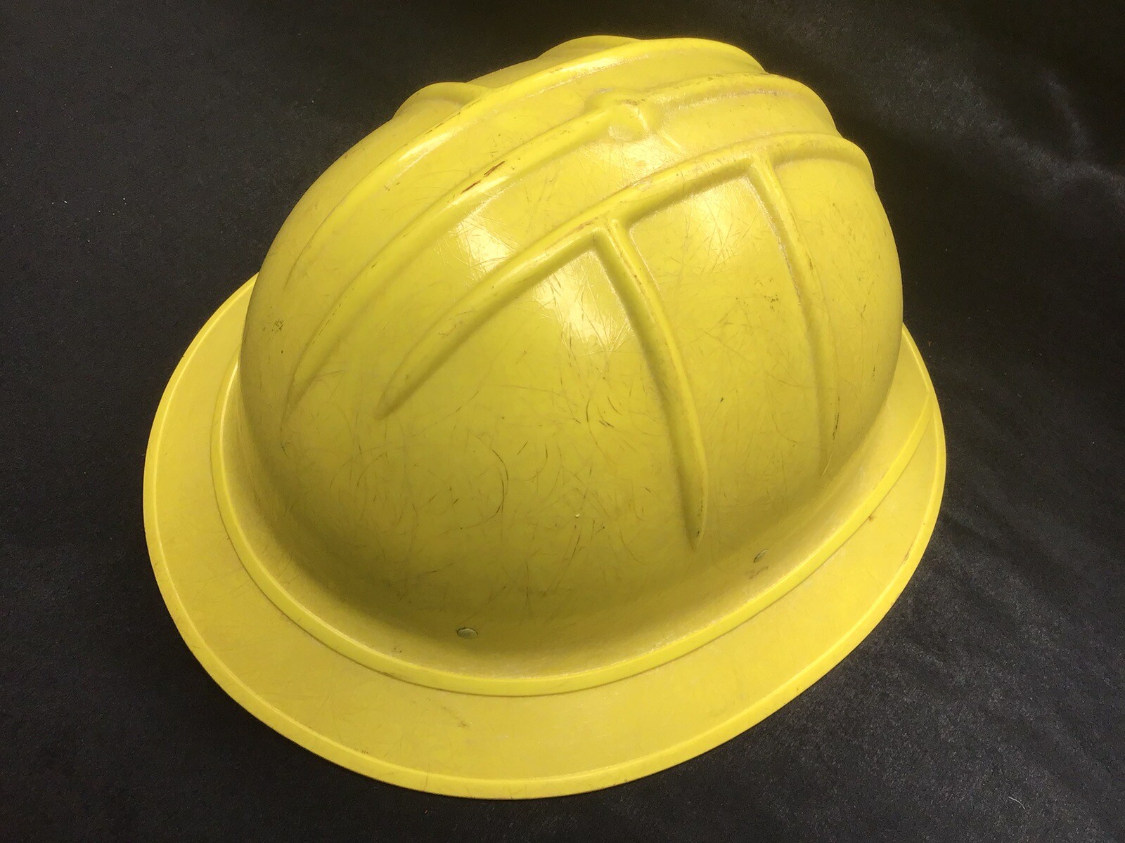 Vintage Jackson Hard Hat SH-1 Fiberglass Full Brim Safety Yellow 1950’s Cool 😎