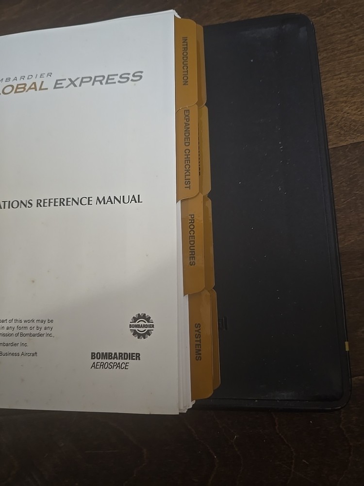 Bombardier Global Express Operations Reference Manual