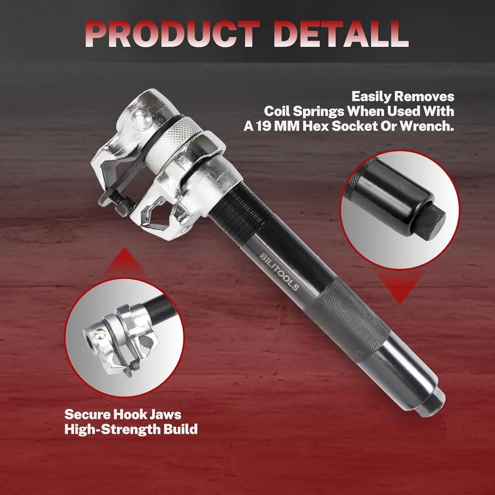 BILITOOLS 2-Piece Coil Spring Compressor Tool Heavy Duty Macpherson Strut Spring