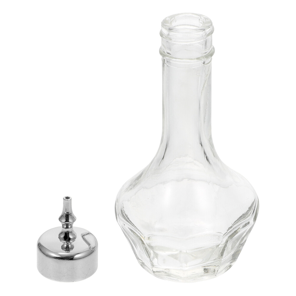 Bitters Bottle Bar Bartender Tools Glass Cocktail Dropper (50ml Silver)