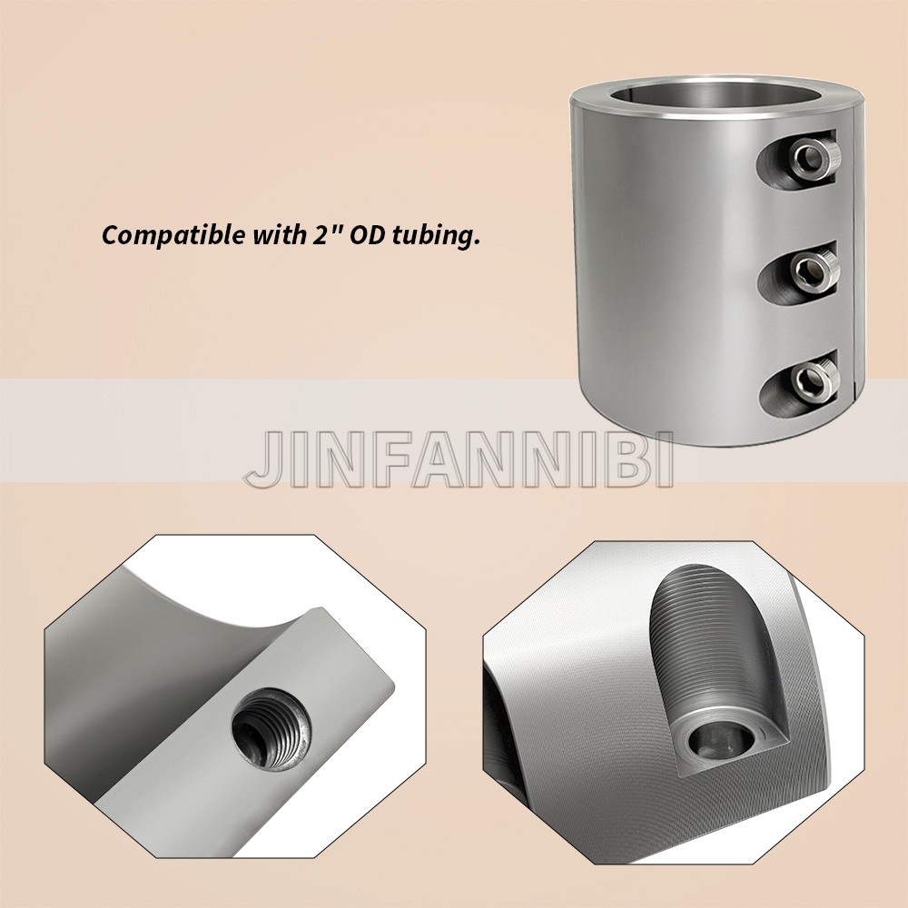 2PCS 2" Steel Tube Clamps Bolt On / Clamp On Weldable Roll Cage Mounts HD NEW