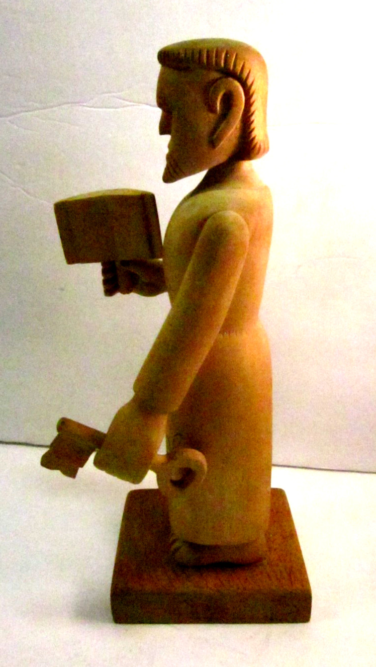 Joe Mondragon Wood Carving St. Peter Cordova, NM 10"