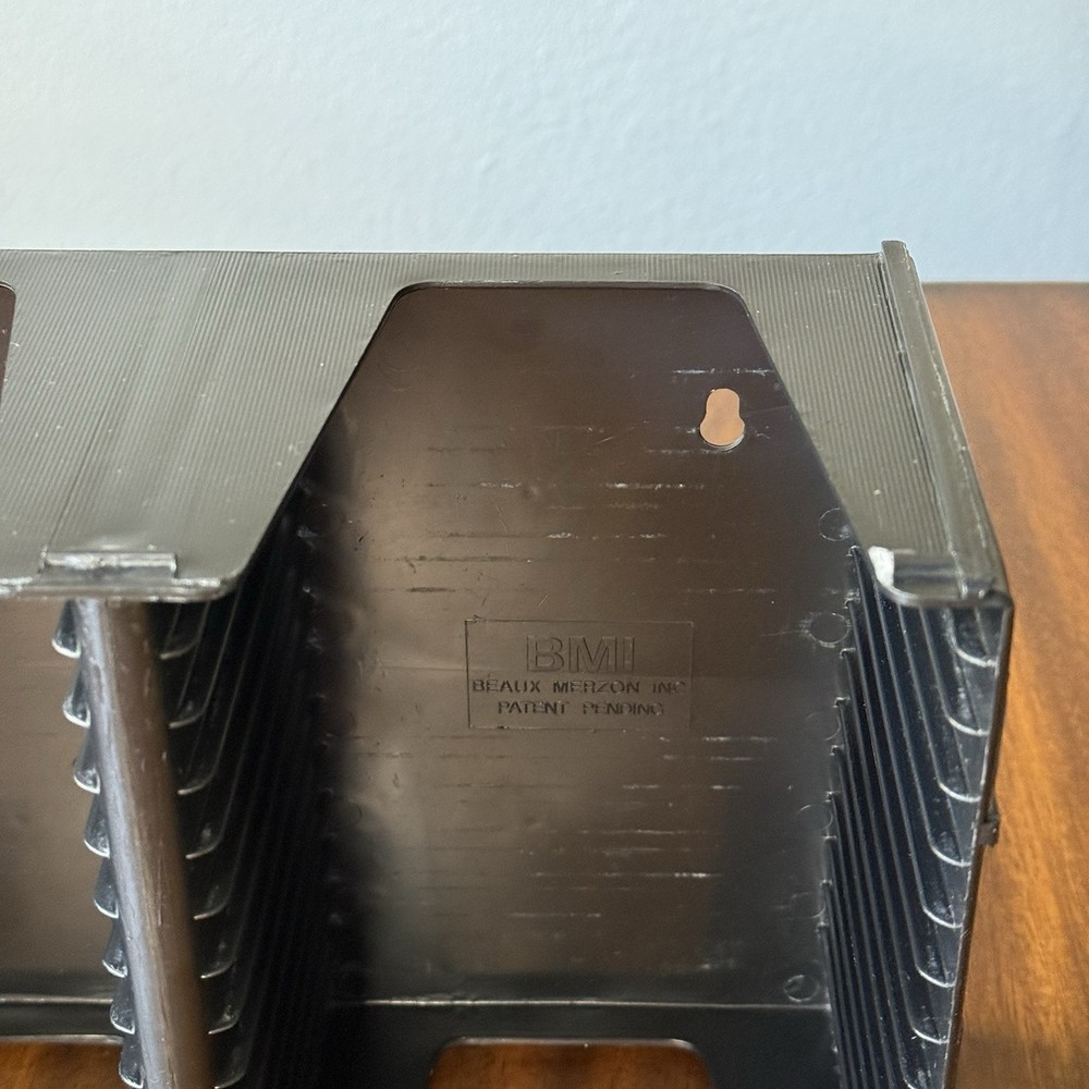 Case it BMI CD Holder Storage Tower Holds 30 Cds Mountable Rigid Plastic