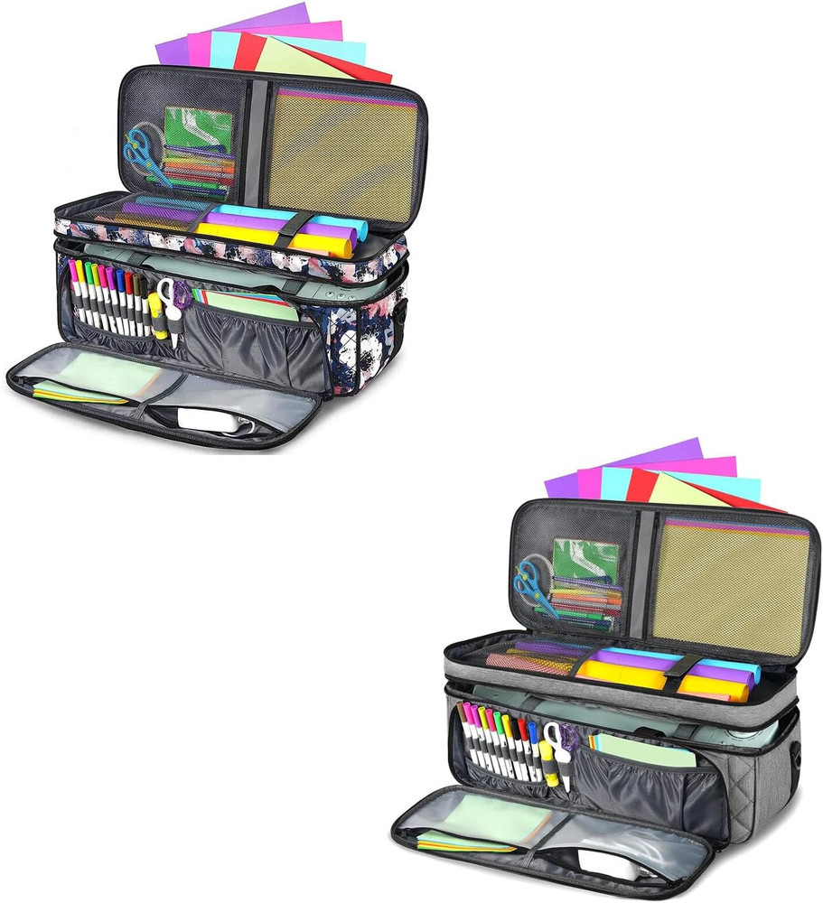 Water-Resistant Double-Layer Carrying Case for Cricut Maker & Explore Machines