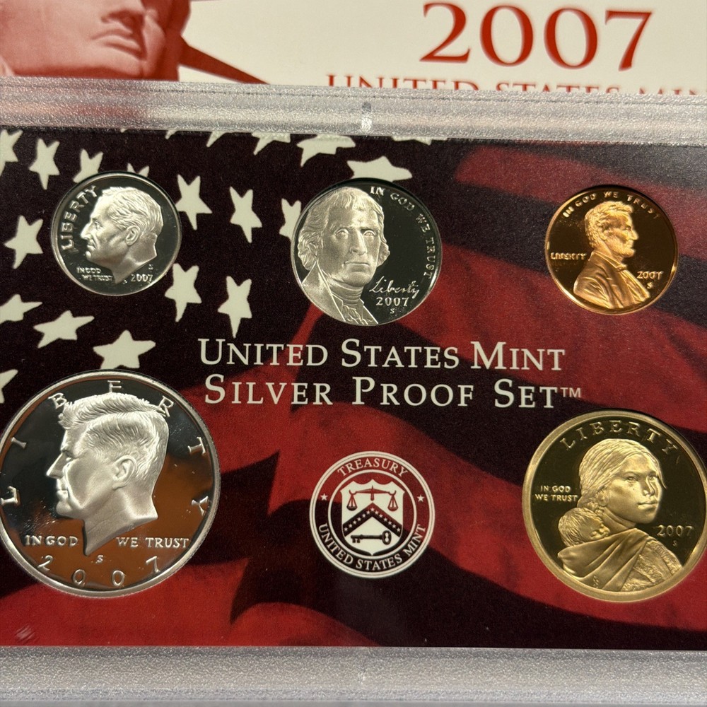 2007 U.S. Mint Silver Proof Set 14 Coins w/ Box & COA ~ Nice Set ~