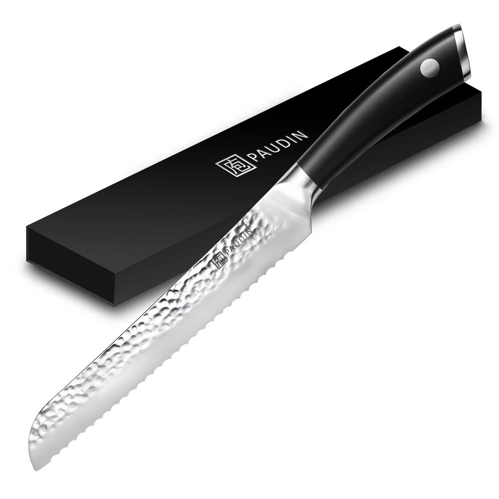 PAUDIN 8 inch Serrated Bread Knife - High Precision Stainles