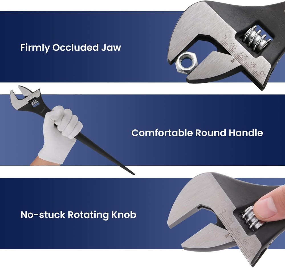 16-Inch Adjustable Construction Spud Wrench