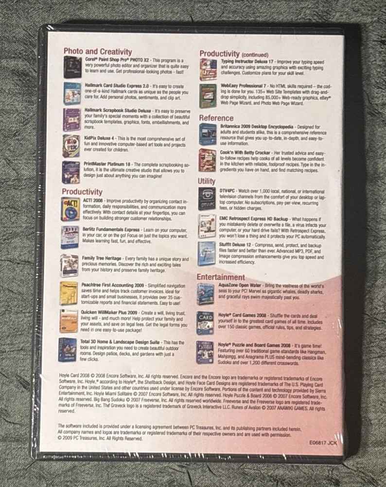 Platinum Software Suite for Windows Vista/XP/ME/98