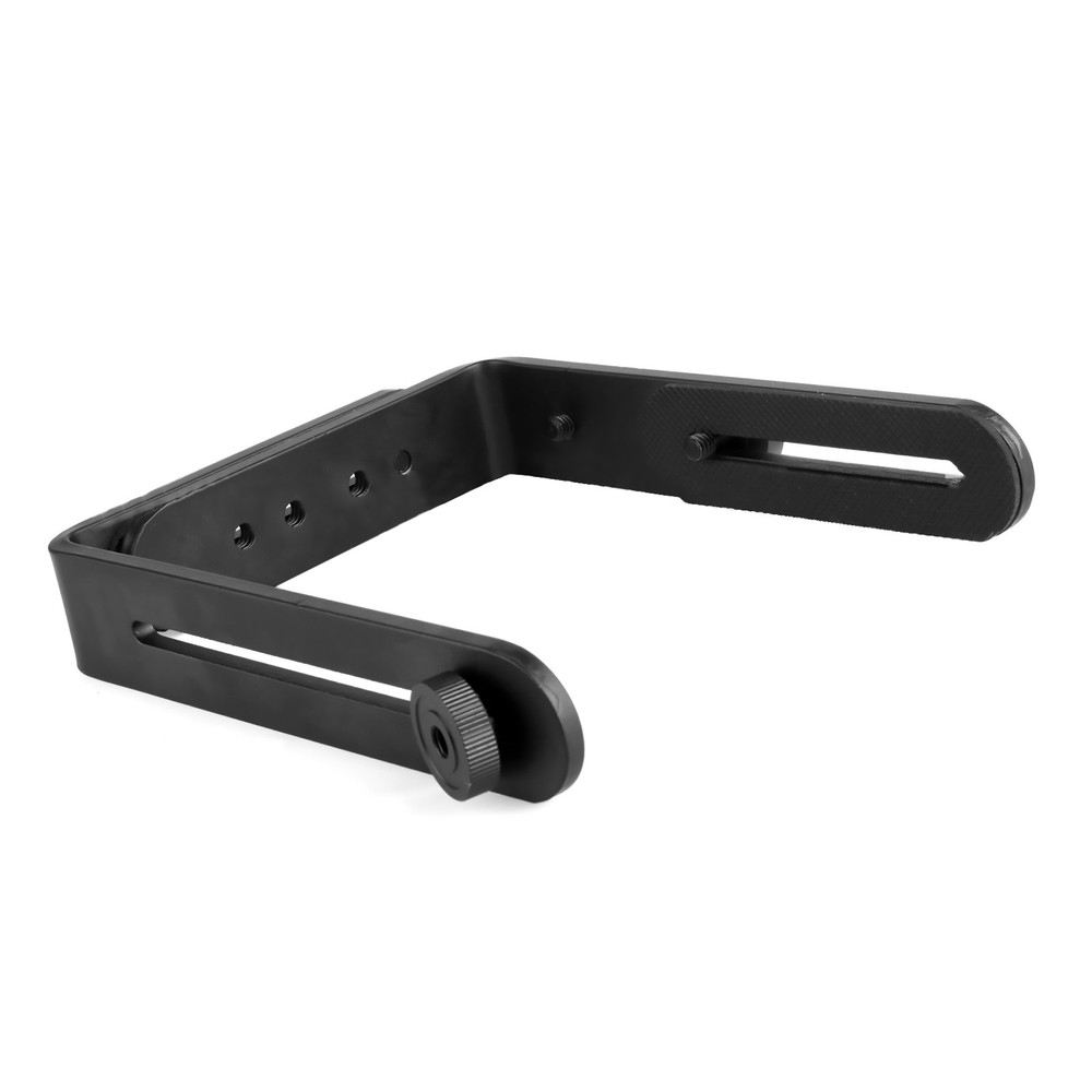 Camera Holder L Shaped Flash Black Aluminum Bracket For Camera&Speedlite Flash