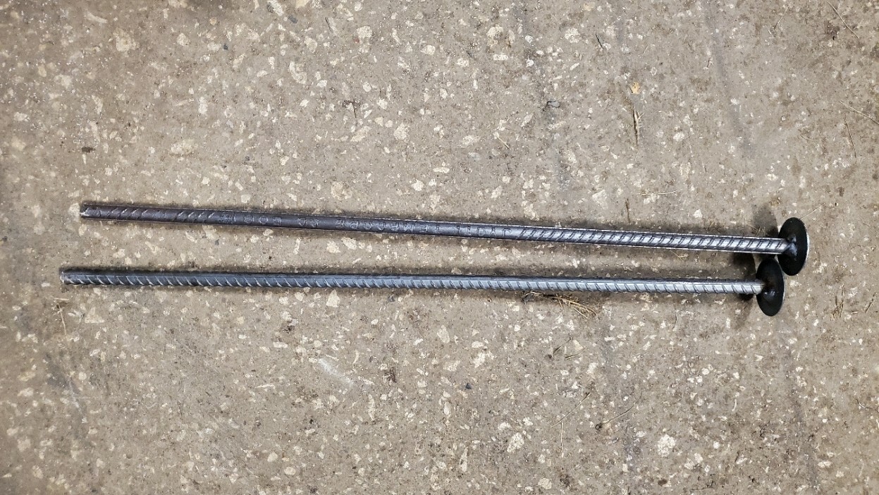 Heavy Duty Trap Stake - 1/2 x 24" - Made in the USA!  Dozen 12 pk REBAR