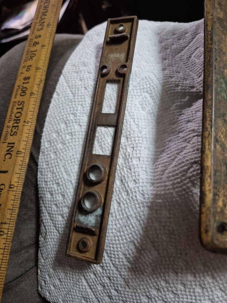 Solid Brass Antique Door Plate Escutcheon Set