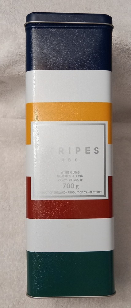 Hudson's Bay HBC Tin Storage Canister Empty