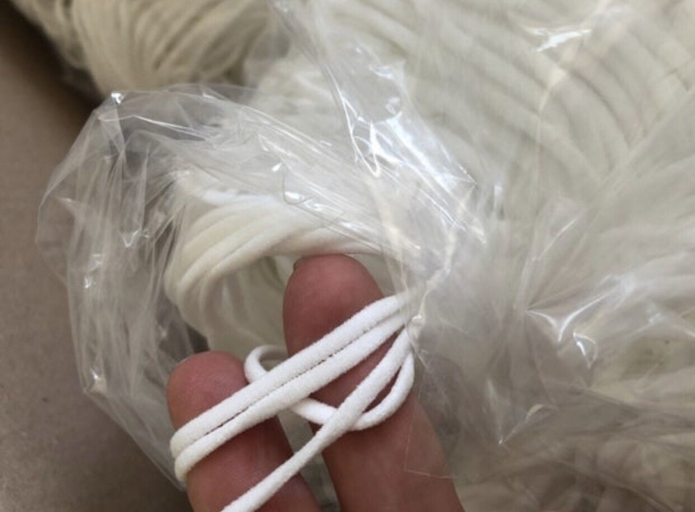 Elastic Cord, Face Mask Elastic, Soft Elastic, 100 Yards