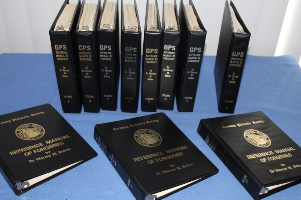 Germany Philatelic Society Reference Manual Forgeries Bohne 8 Vol BlueLakeStamps