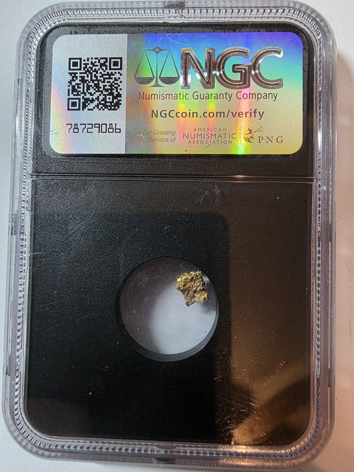 Mexico Gold Nugget 0.64 Gram Sinaloa Unvaulted Vault Box, NGC Certified