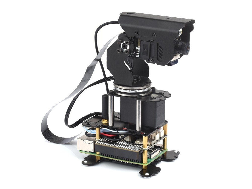 Waveshare 360° Omnidirectional High-Torque 2-Axis Expandable Pan-Tilt Camera
