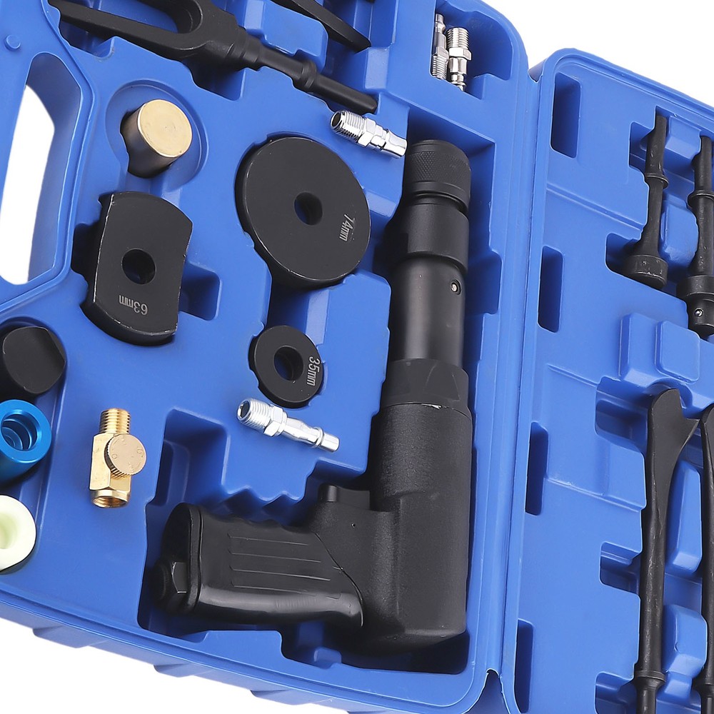 Air Hammer Kit Multi-functional Pneumatic Hammer Chisel Tool Plus Set W/ Case