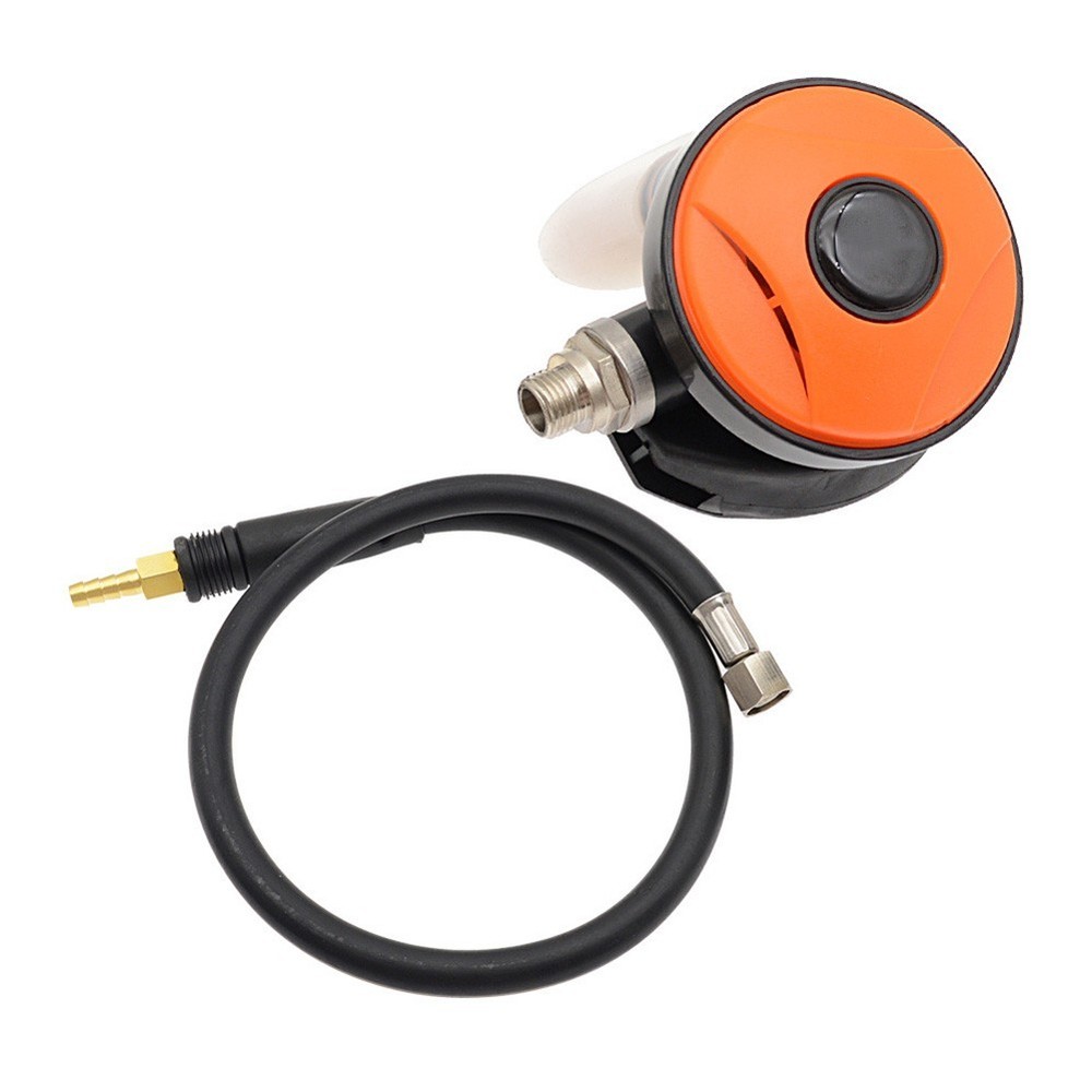 Non-adjustable Scuba Diving Regulator 2nd Stage with Hose Ergonomic Bite Design
