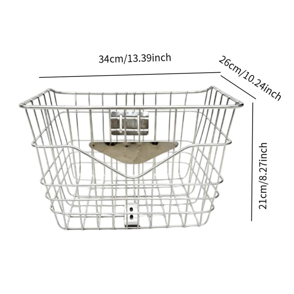 Bike Front Basket Stable Structure Easy Installation Durability Cargo Rack