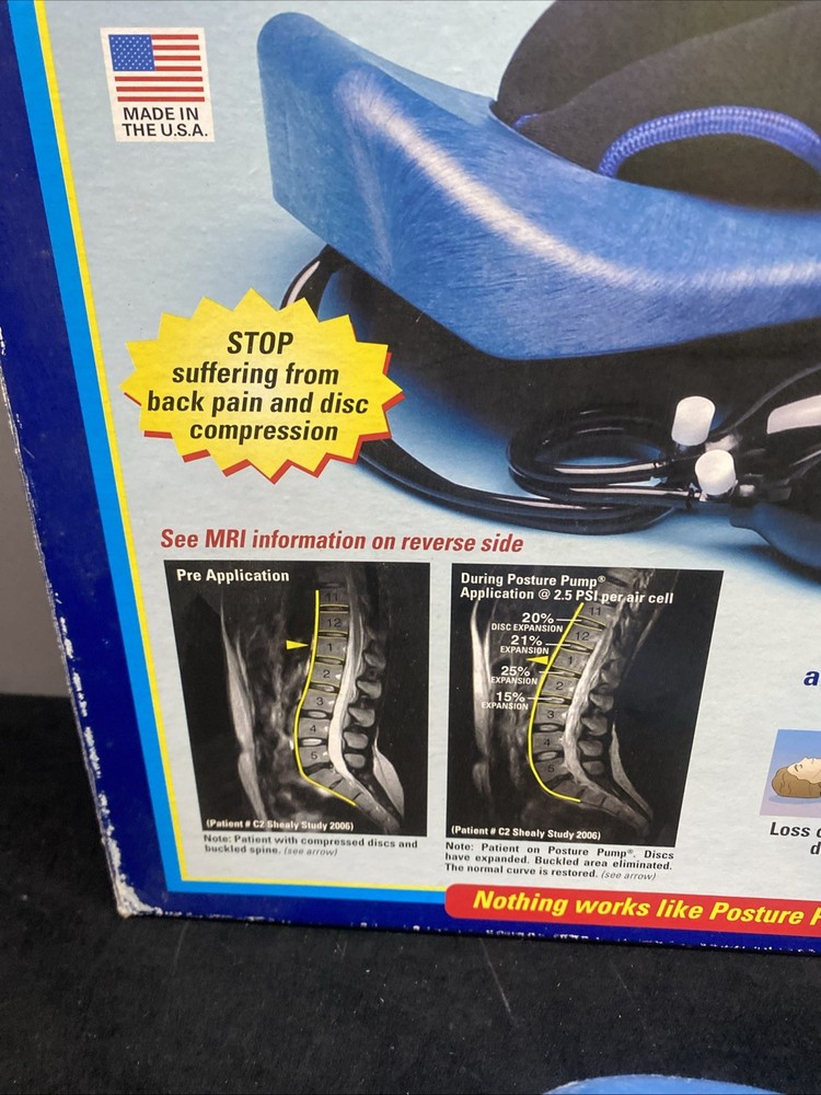 Posture Pump Disc Hydrator Elliptical Back Rocker With Box Model 2000