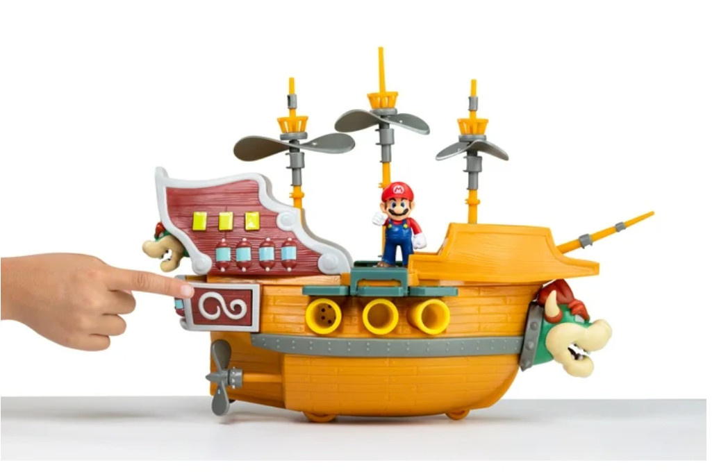 Nintendo Super Mario Deluxe Bowsers Airship 2.5 inch Action Figure Playset