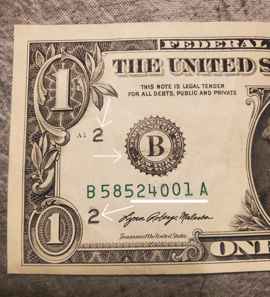 Overinking Error $1 US Dollar Note Series 2021